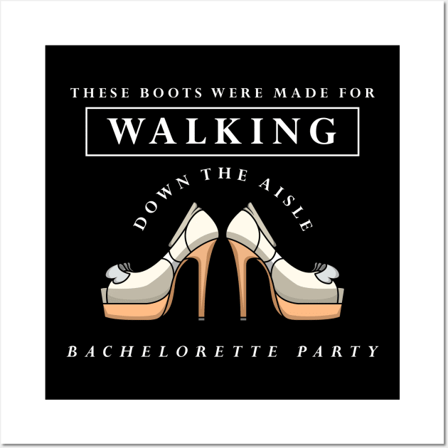 Bachelorette Party with Boots Wall Art by Markus Schnabel